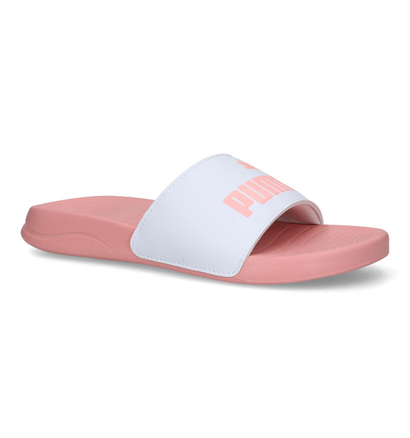 Puma Popcat Claquettes de piscine en Rose pour femmes (318668)