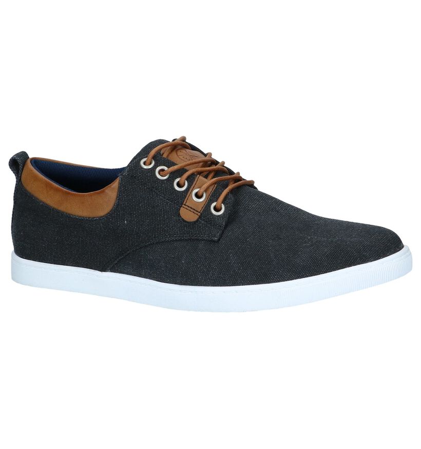 Bullboxer Casual Donkergrijze Schoenen in stof (284425)