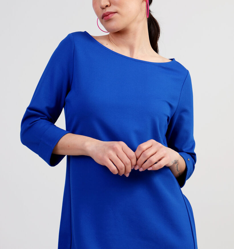 comma Blauwe Korte jurk voor dames (337502)