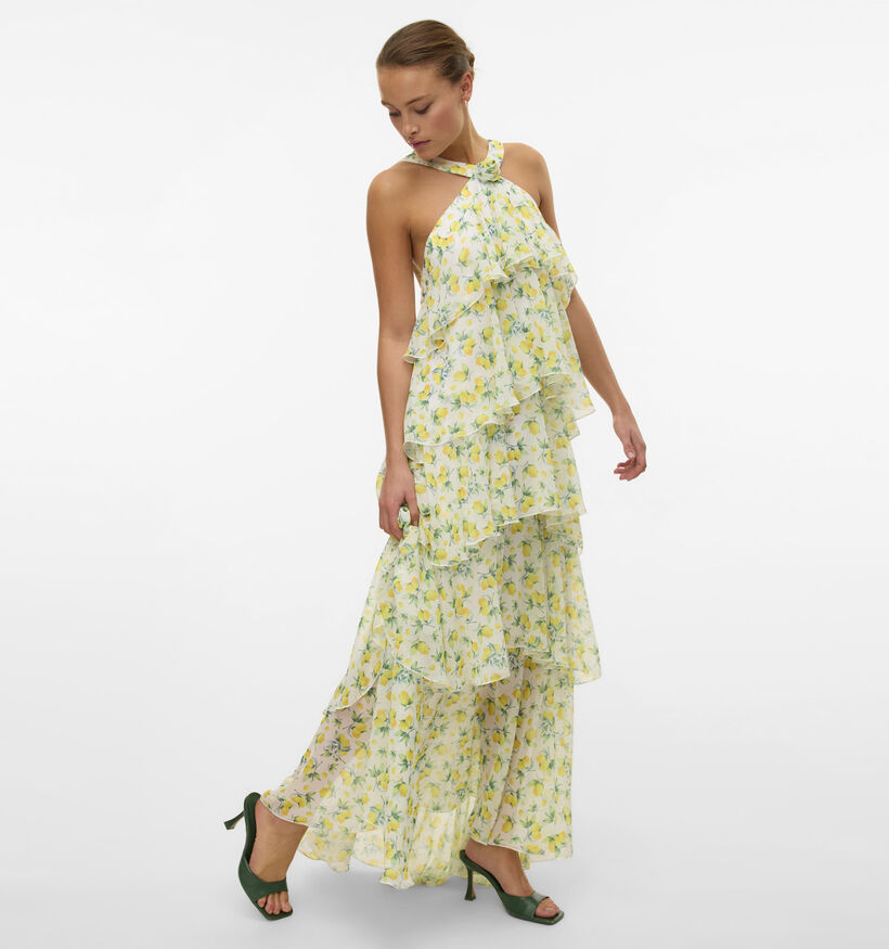 Vero Moda Maxi Dress Wit met Bloemenmotief voor dames (365925)