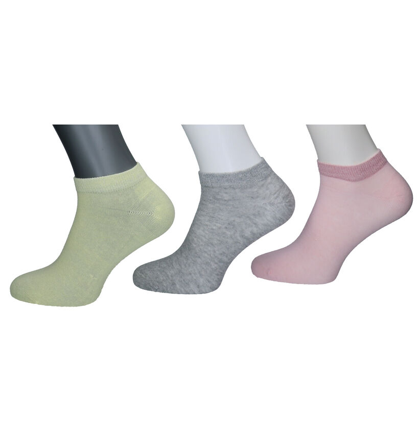 Teckel Socks Witte Enkelsokken - 3 Paar (272386)