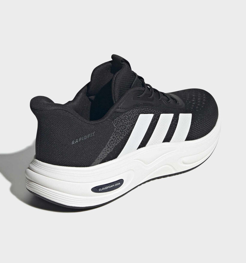 adidas Cloudfoam Cuxxion Rapidfit Baskets en Noir pour hommes (375312) - pour semelles orthop&eacute;diques