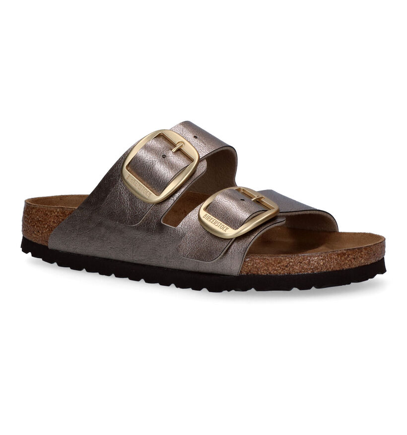 Birkenstock Arizona Big Buckle Zwarte Slippers voor dames (337973)