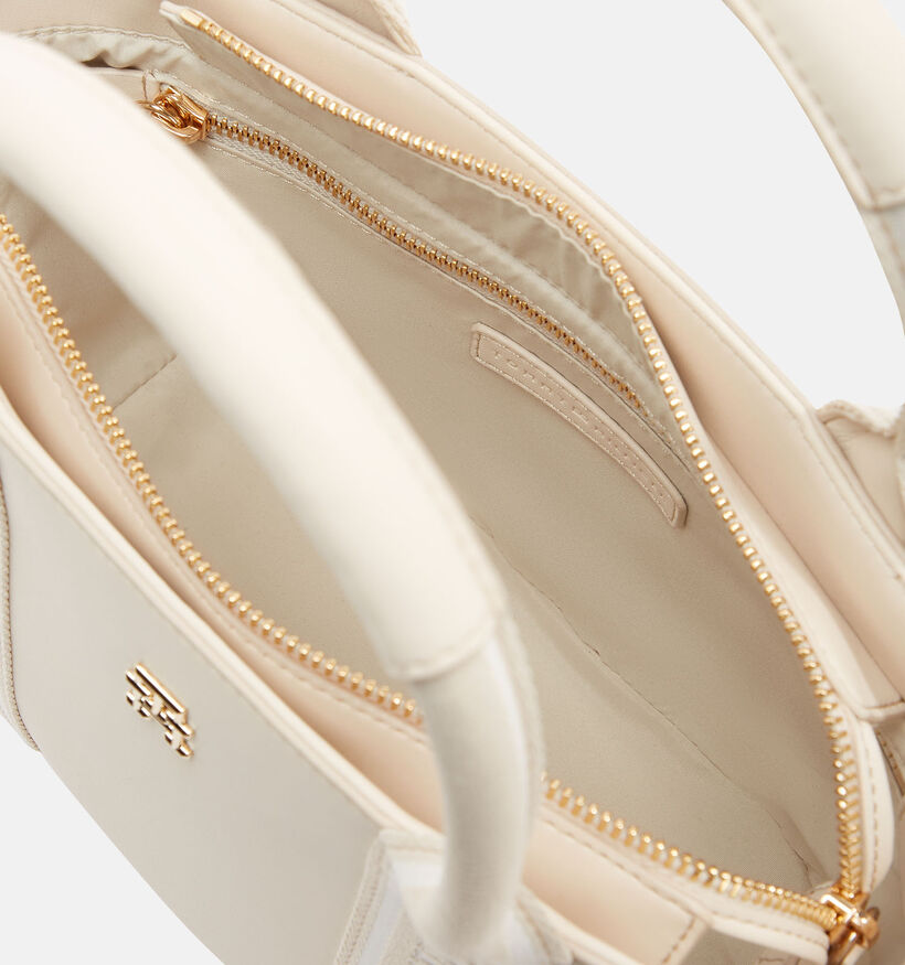 Tommy Hilfiger Logotape Mini Tote Sac à main en Beige pour femmes (352872)