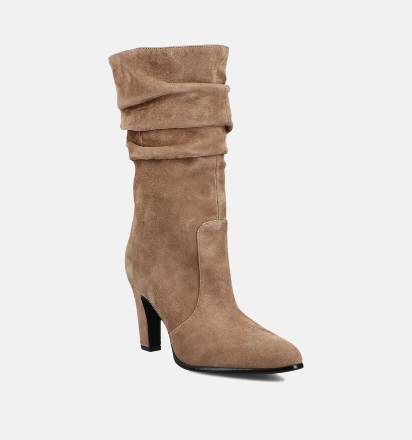 Laurent David Lichtbeige Laarzen voor dames (365070)