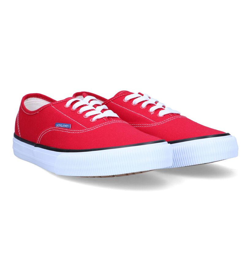 Jack & Jones Curtis canvas Chaussures à lacets en Rouge pour hommes (318636)