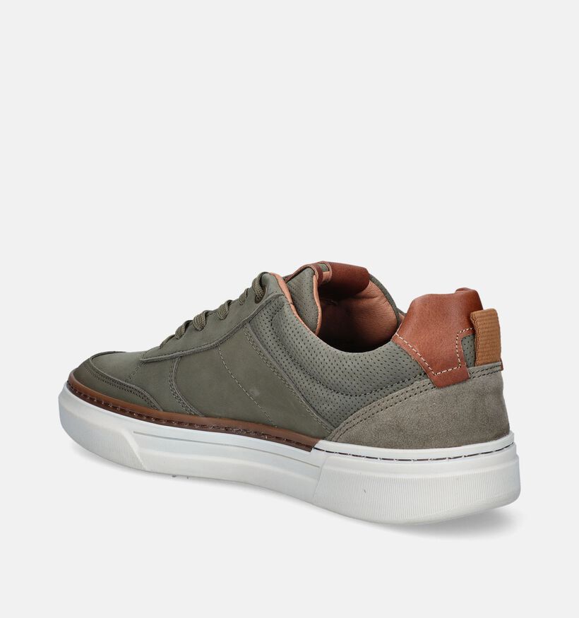 Bufflox Rome Kaki Veterschoenen voor heren (353942) - geschikt voor steunzolen