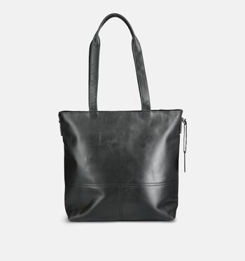 Saccoo Schoudertassen Zwart/Cognac/Bruin