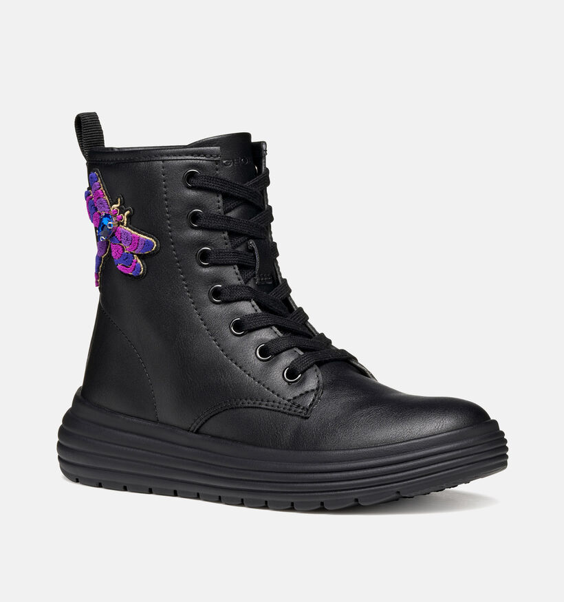 Geox Phaolae Zwarte Boots voor meisjes (361905) - geschikt voor steunzolen