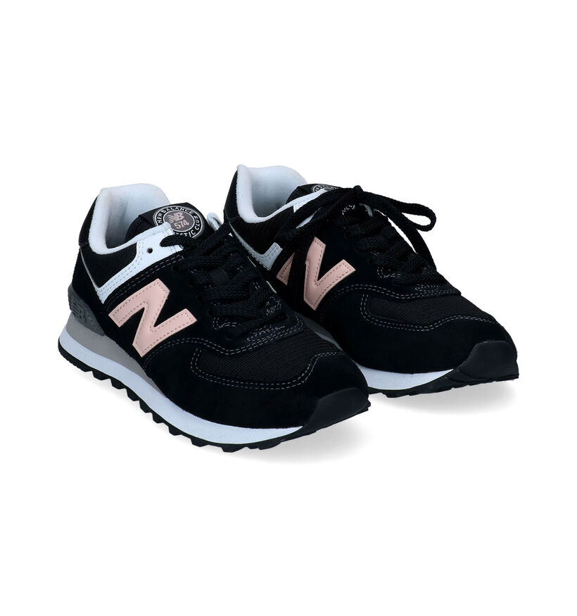 New Balance WL 574 Baskets en Vert pour femmes (349411) - pour semelles orthopédiques