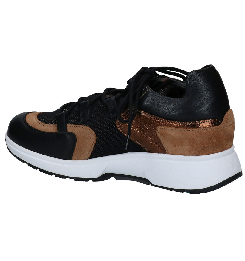 Xsensible Lille Chaussures à Lacets en Noir en textile (297826)