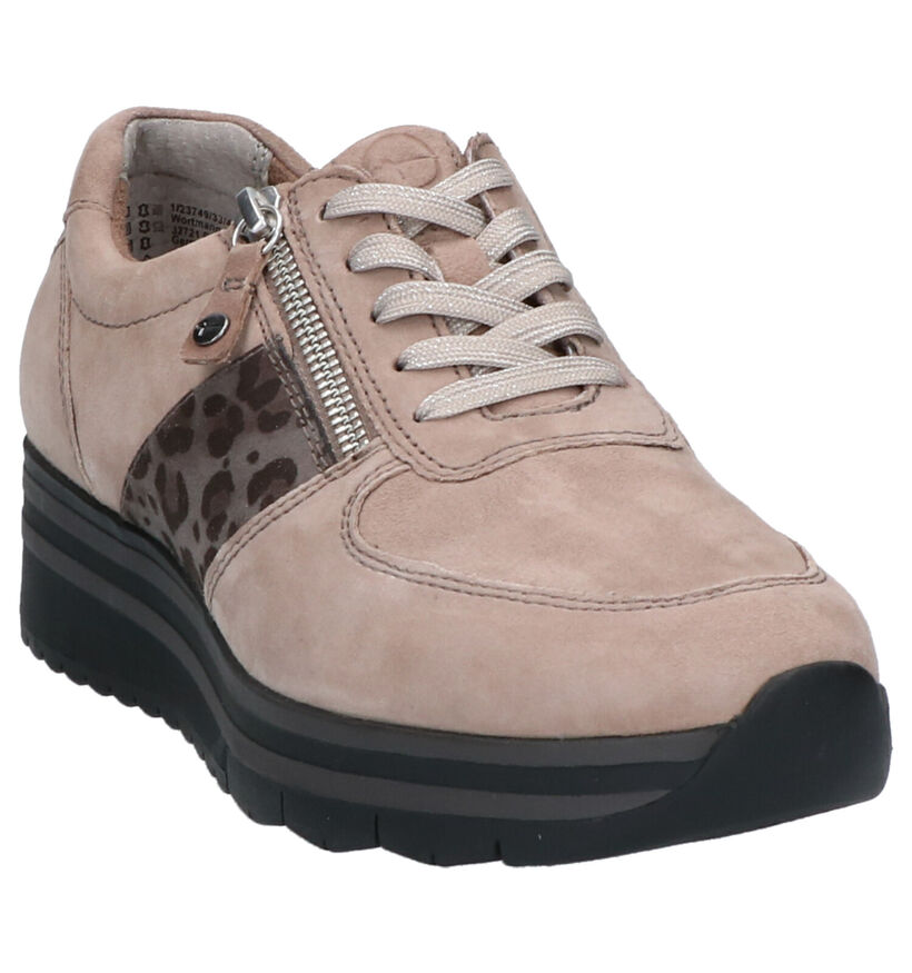 Tamaris Relaxed Fit Baskets en  Taupe en daim (262750)