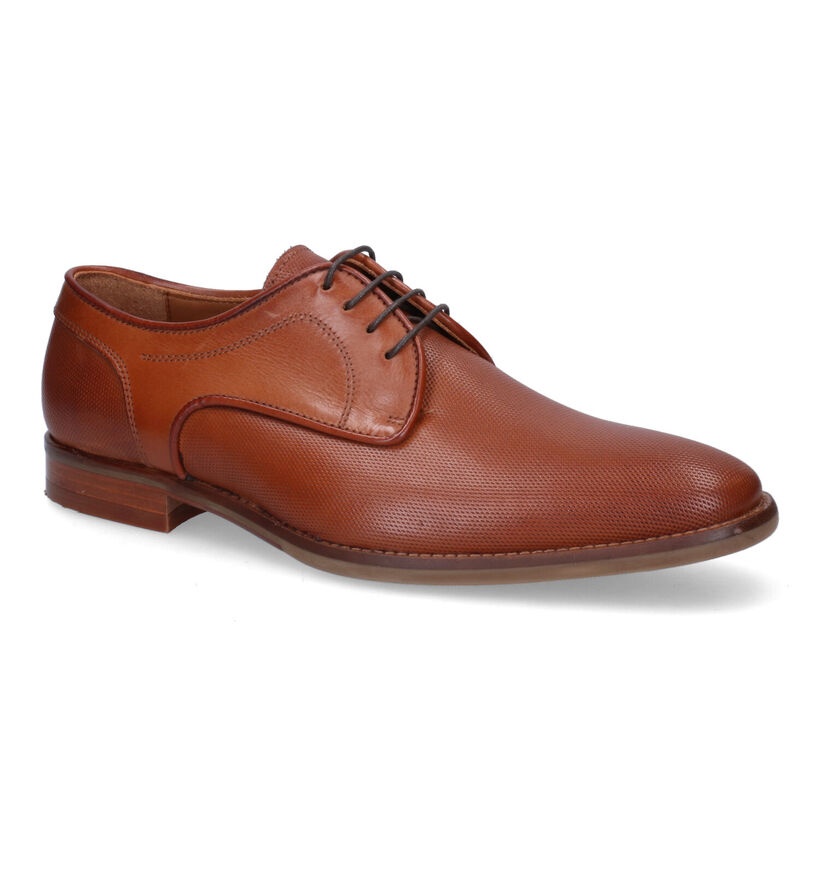 Via Borgo Cognac Geklede Veterschoenen voor heren (310400)