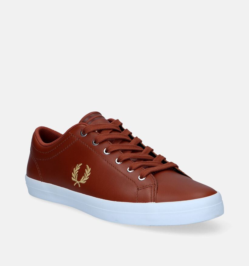 Fred Perry Baseline Chaussures à lacets en Cognac pour hommes (336287)