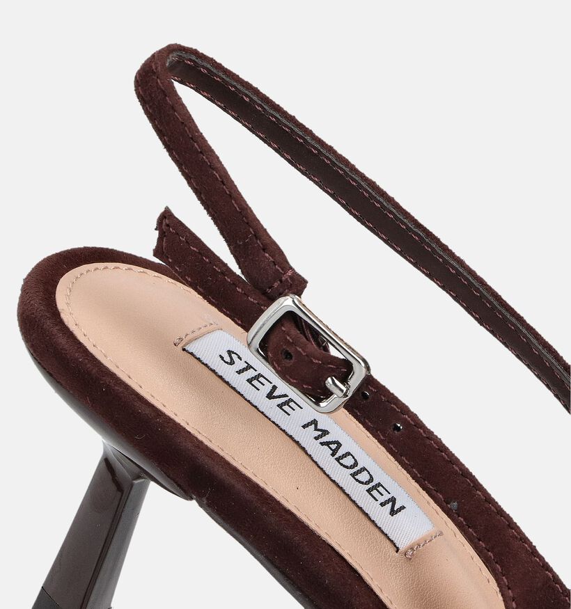 Steve Madden Korra Donkerbruine Slingbacks voor dames (373118)