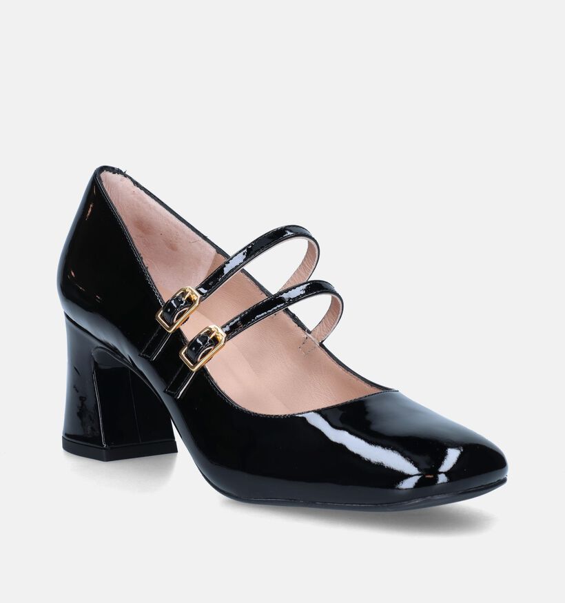 Unisa Mount Escarpins avec sangle en Noir pour femmes (349103)