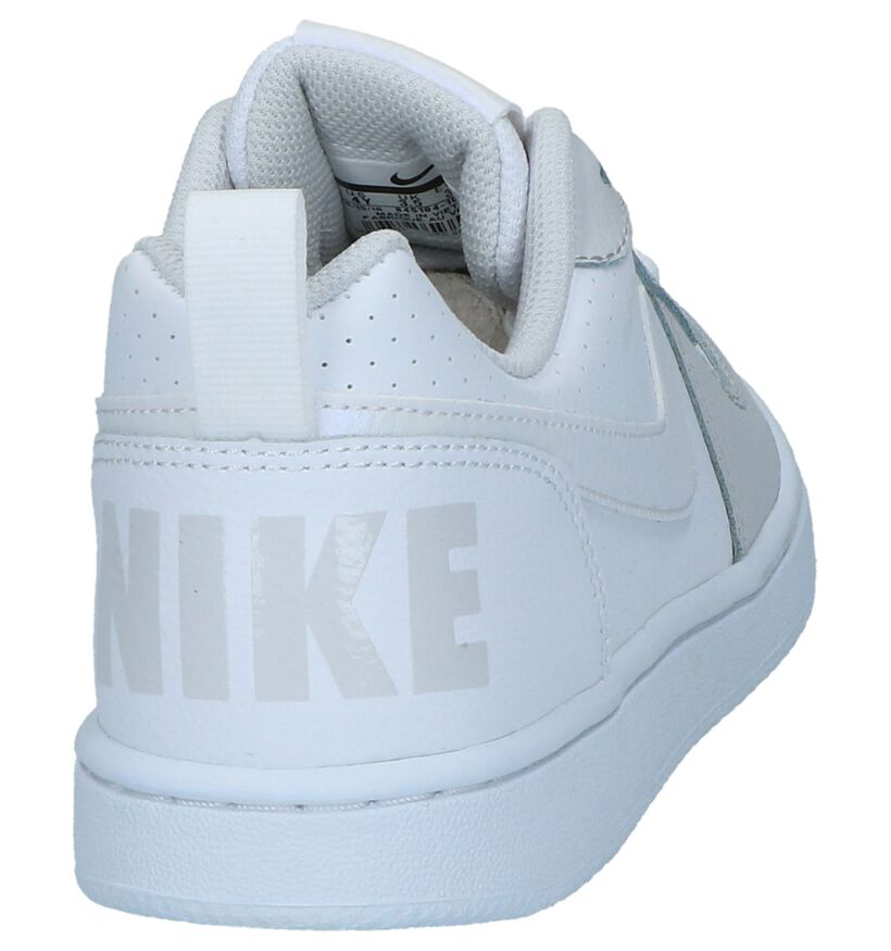 Nike Court Borough Baskets basses en Blanc en cuir (237867)