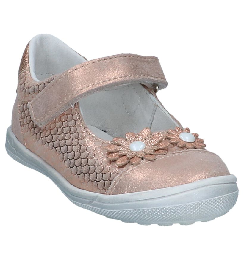 Rose Golden Ballerina's Bopy satato in leer (242843)