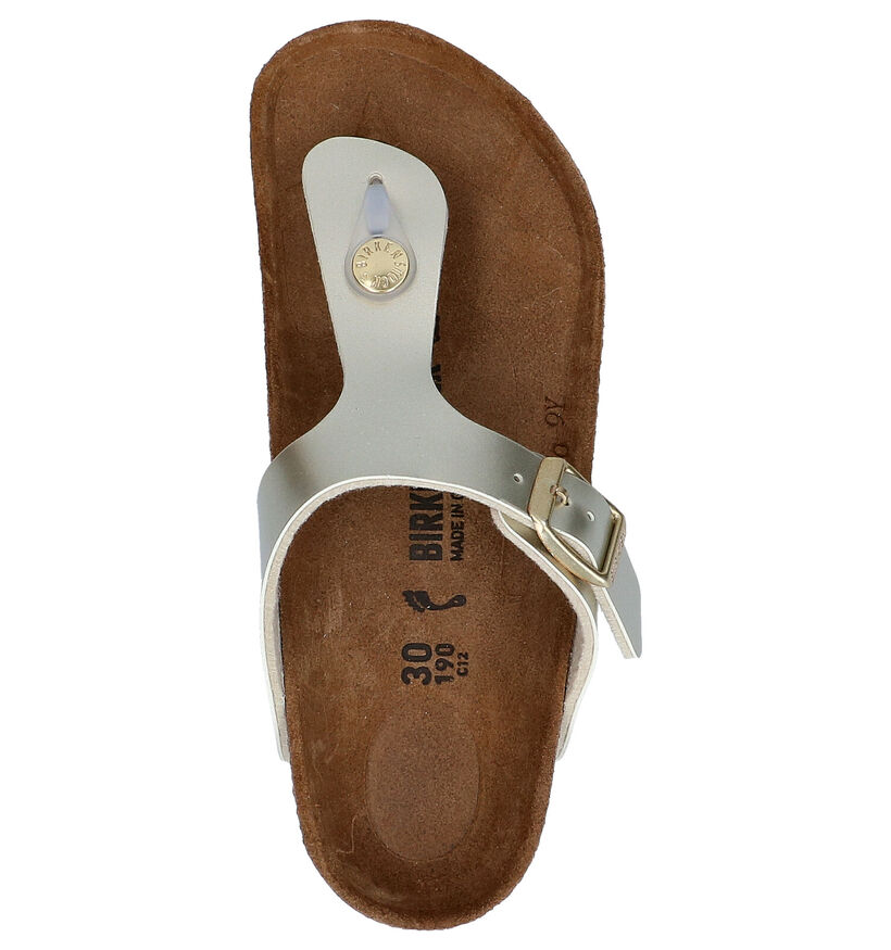 Birkenstock Gizeh Witte Slippers voor meisjes (352248)