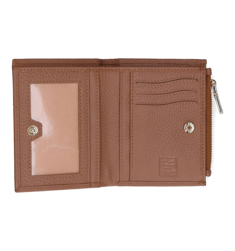 Crinkles Zwarte Ritsportemonnee voor dames (340522)