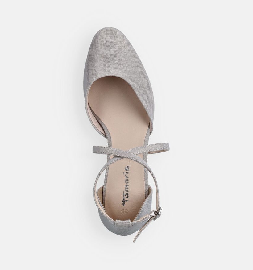 Tamaris Escarpins &agrave; bride en Argent pour femmes (367623)