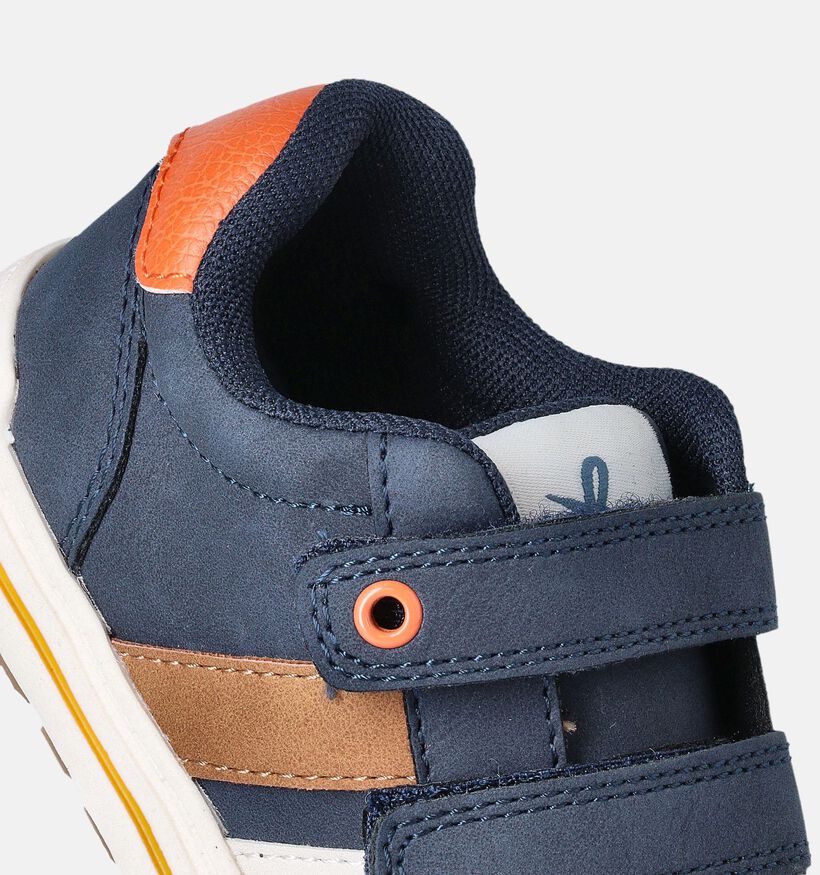 Milo & Mila Blauwe Babyschoenen voor jongens, meisjes (354429) - geschikt voor steunzolen