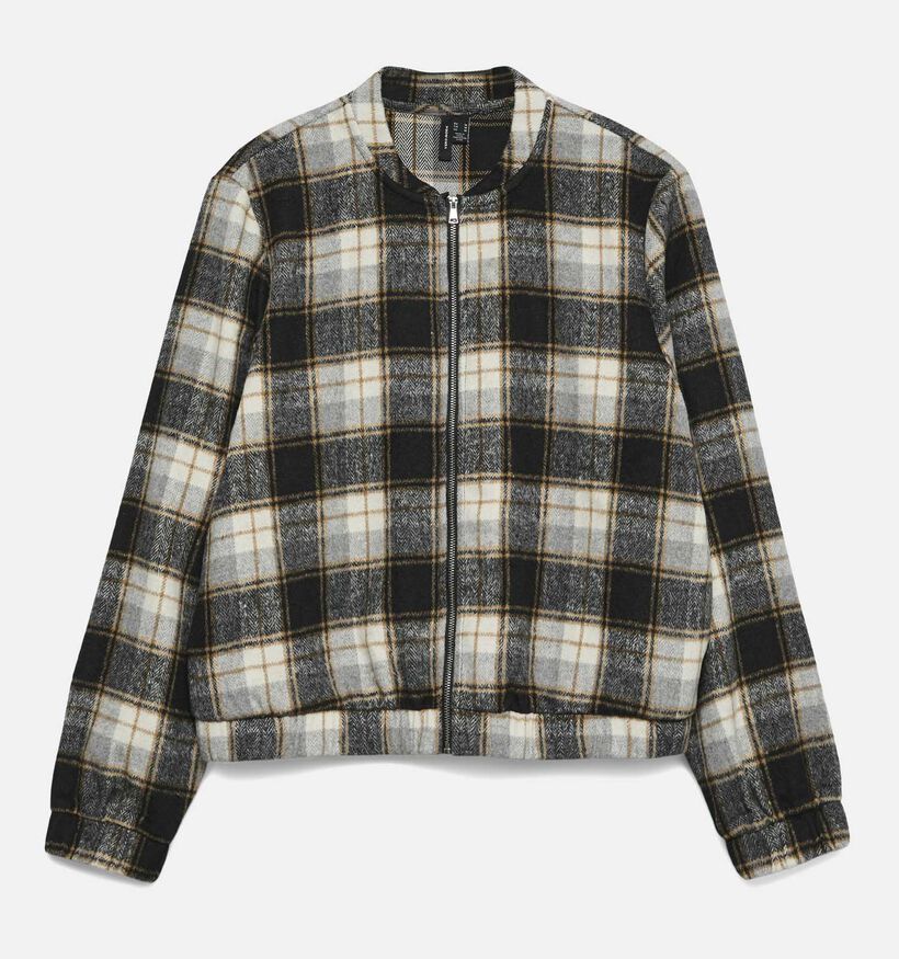 Vero Moda Naya Zwarte Geruite Jas voor dames (364539)