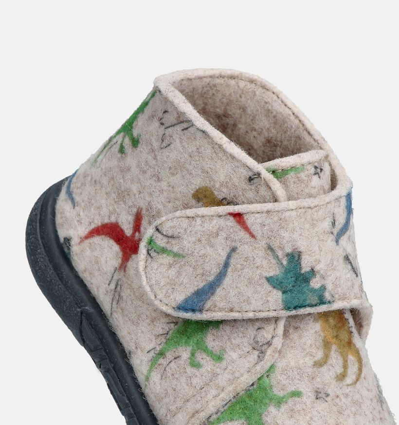 Milo & Mila Pantoufles en Beige pour filles, garçons (364943) - pour semelles orthopédiques