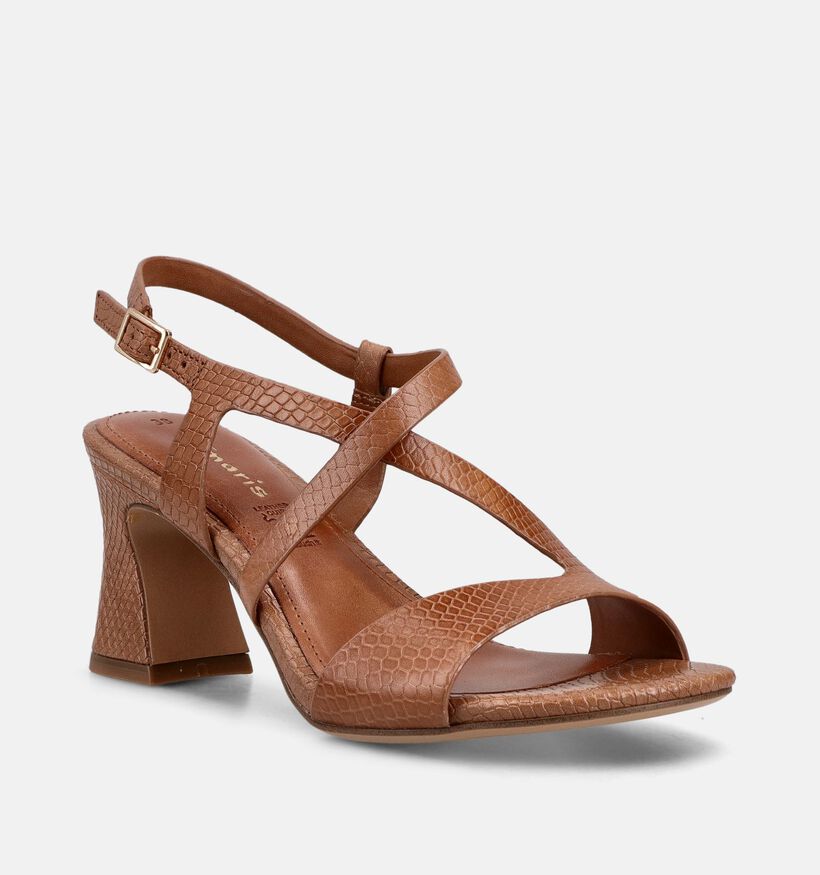 Tamaris Sandales &agrave; talons en Cognac pour femmes (371772)