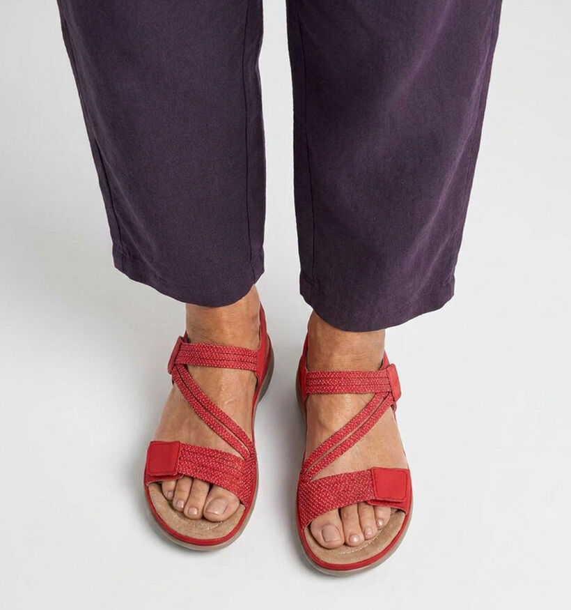 Rieker Rode Sandalen voor dames (370410)