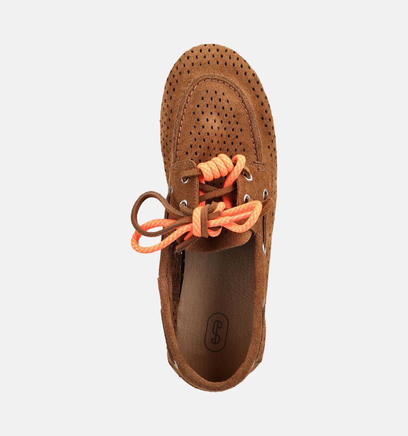 Shoecolate Chaussures plates en Cognac pour femmes (384041)