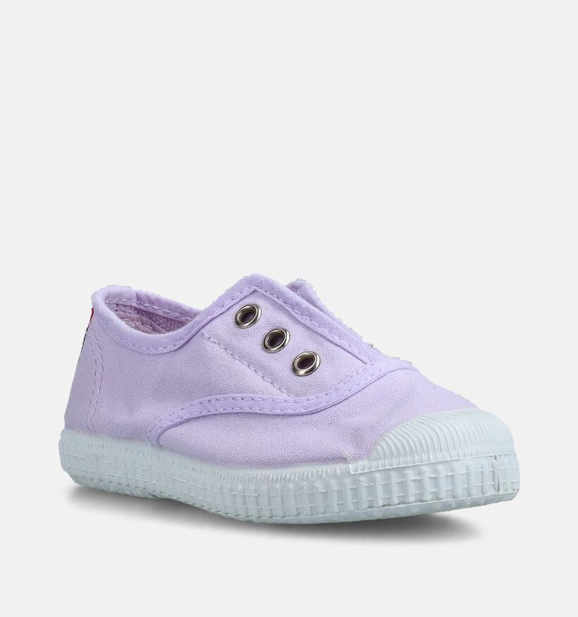Cienta Baskets en Lilas pour filles (372145) - pour semelles orthop&eacute;diques
