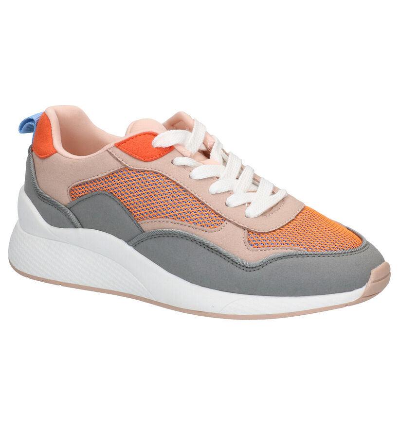 Vero Moda Oranje/Grijze Sneakers in stof (269114)