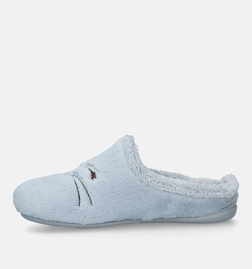 River Woods Nila Pantoufles en Gris pour filles (332268) - pour semelles orthopédiques