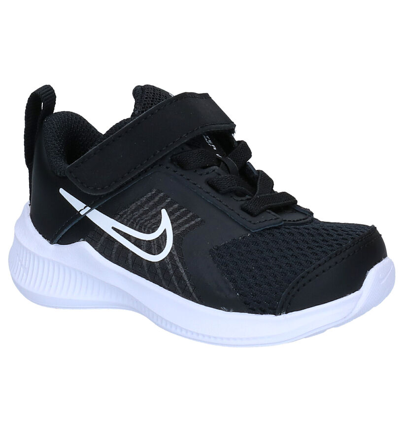 Nike Downshifter Zwarte Sneakers in stof (291278)