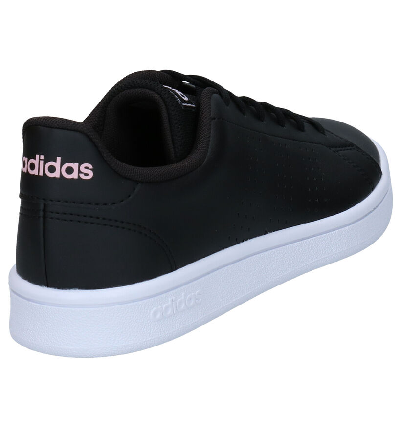 adidas Advantage Base Baskets en Noir en simili cuir (293417)