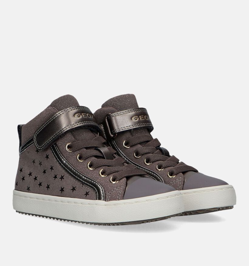 Geox Kalispera Bronze Hoge Sneakers voor meisjes (328517) - geschikt voor steunzolen