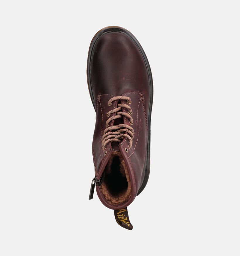 Dr. Martens 1460 Serena Boots &agrave; lacets en Marron pour filles, gar&ccedil;ons (376029)