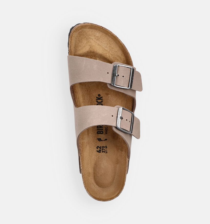 Birkenstock Arizona Nu-pieds en Taupe pour hommes (368532)