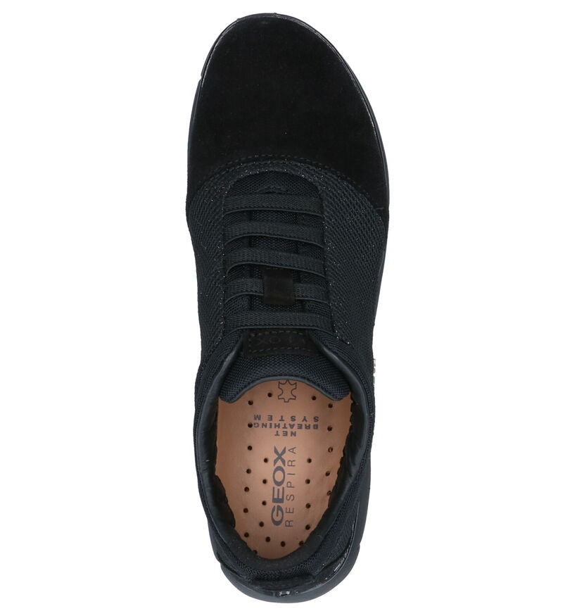 Geox Nebula Zwarte Sneakers in daim (255255)
