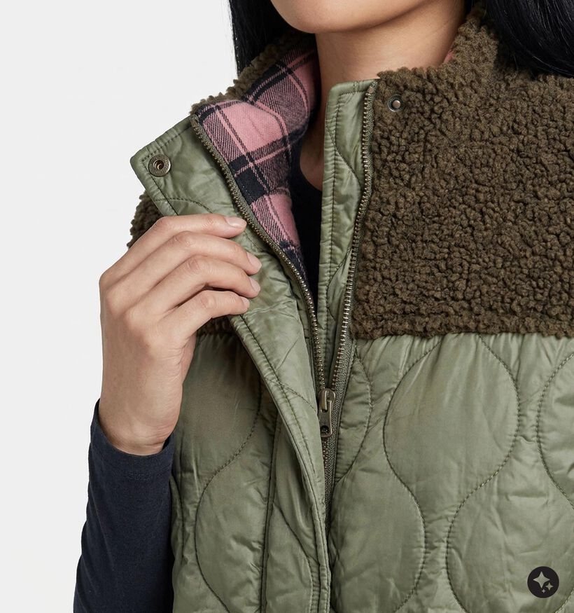 Laurent David Kakigroene Bodywarmer voor dames (382015)