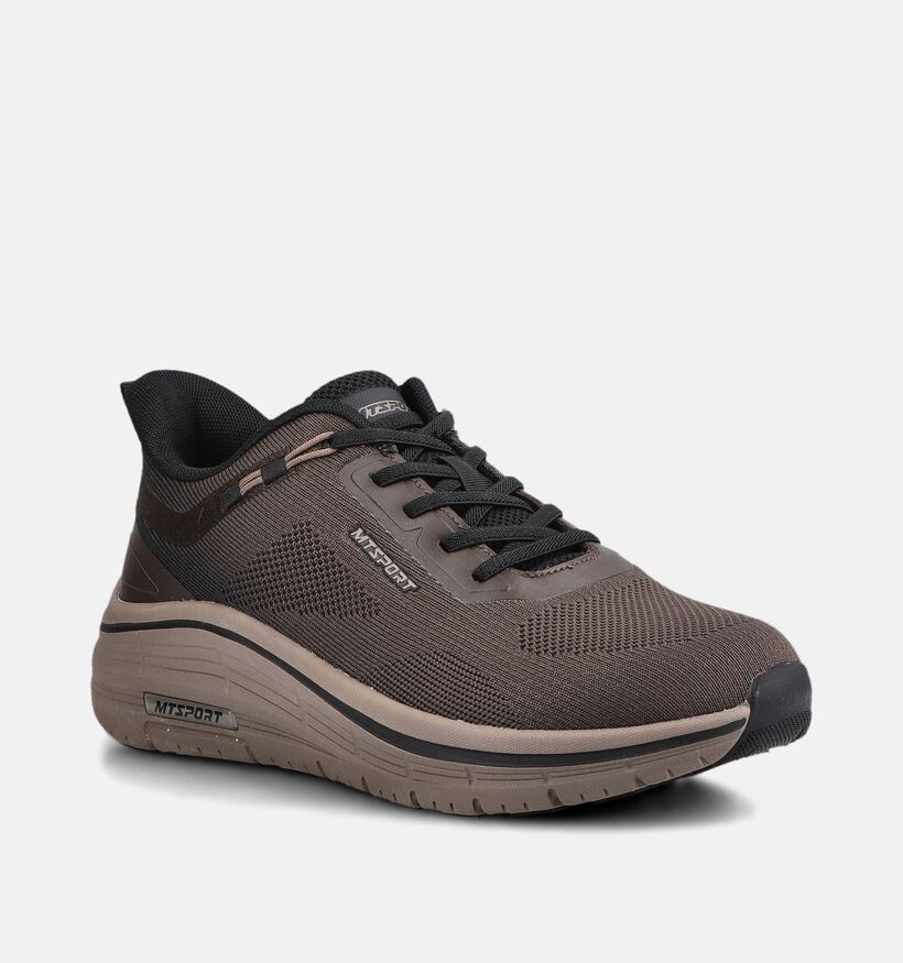 Marco Tozzi Donkerbruine Sneakers voor heren (377516) - geschikt voor steunzolen