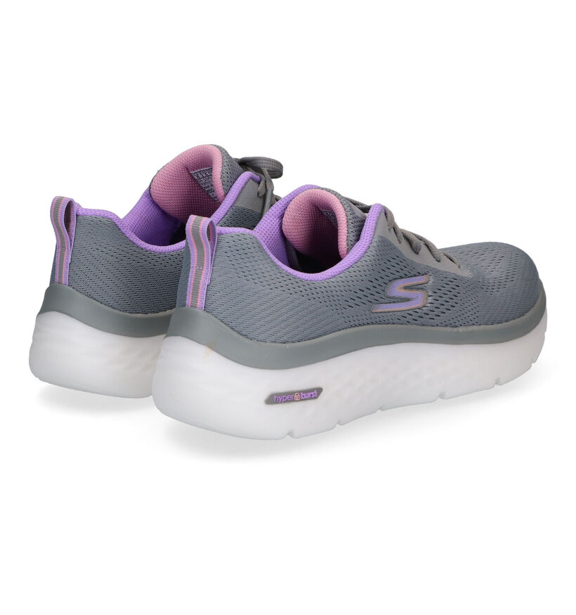 Skechers Go Walk Hyper Burst Space Insight Zwarte Sneakers voor dames (302116)