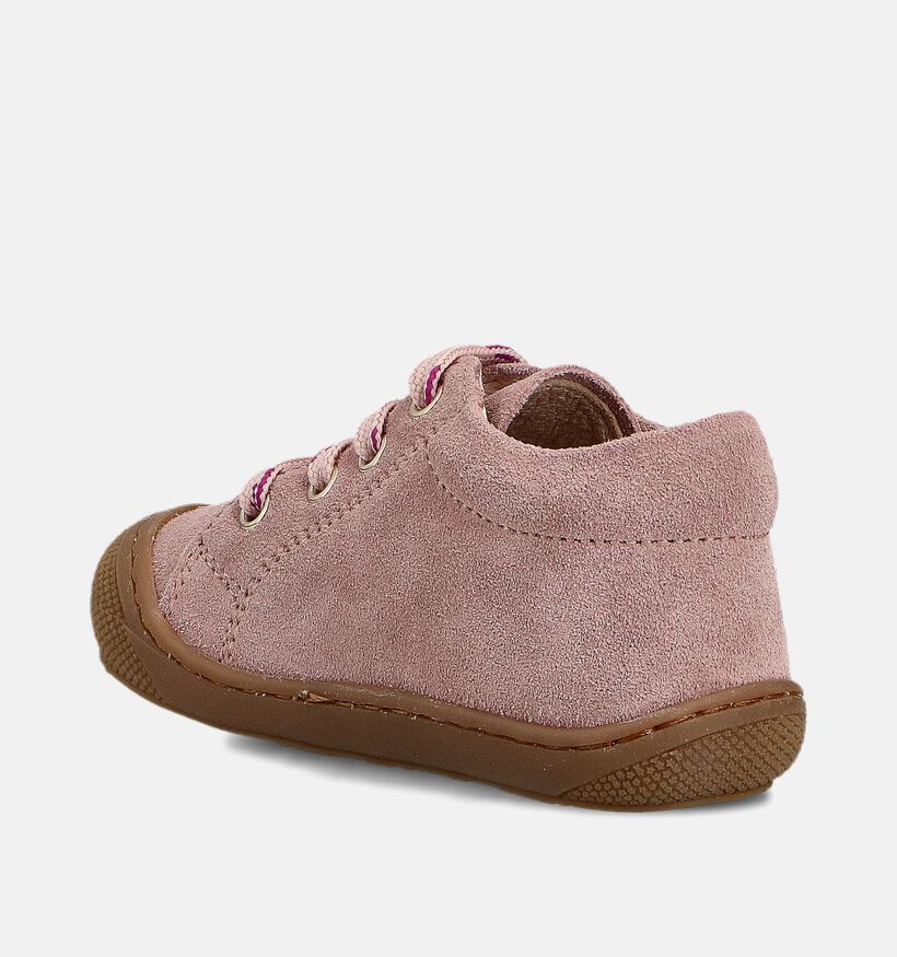 Naturino Macks 2 Suede Roze Babyschoenen voor meisjes (364278) - geschikt voor steunzolen
