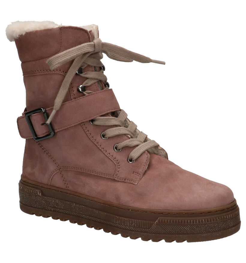 Gabor Best Fitting Bottines en Rose en daim (260191)