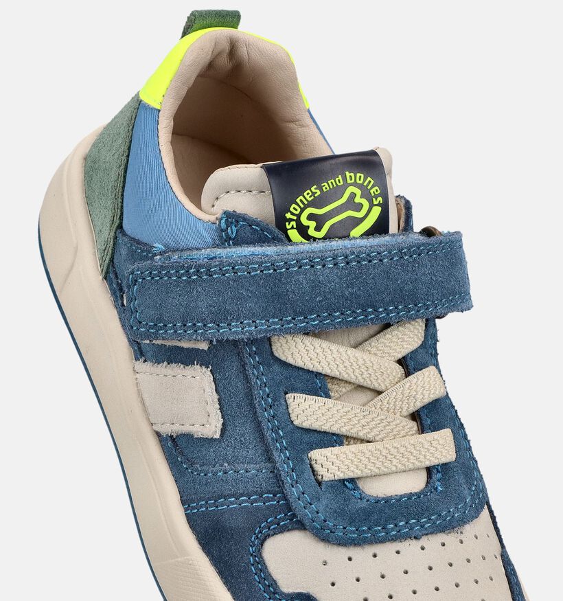 STONES and BONES Pacer Baskets basses en Bleu fonc&eacute; pour gar&ccedil;ons (369595) - pour semelles orthop&eacute;diques