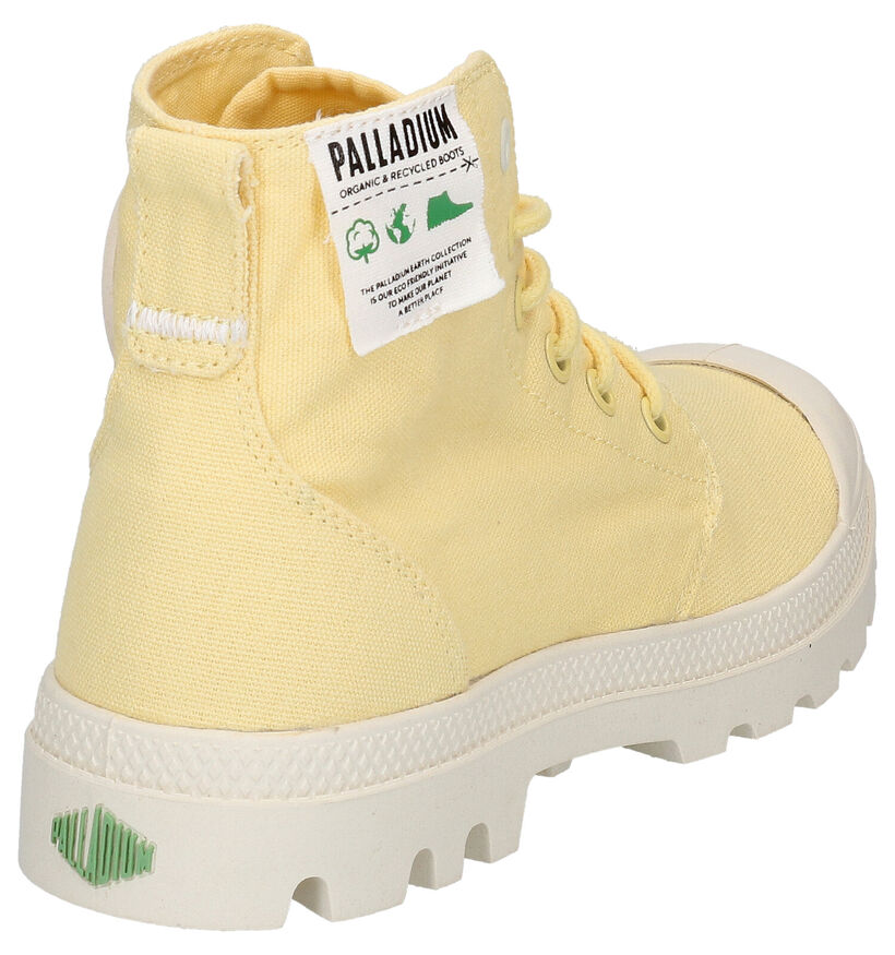 Palladium Hi Organic Kaki Boots in stof (267405)