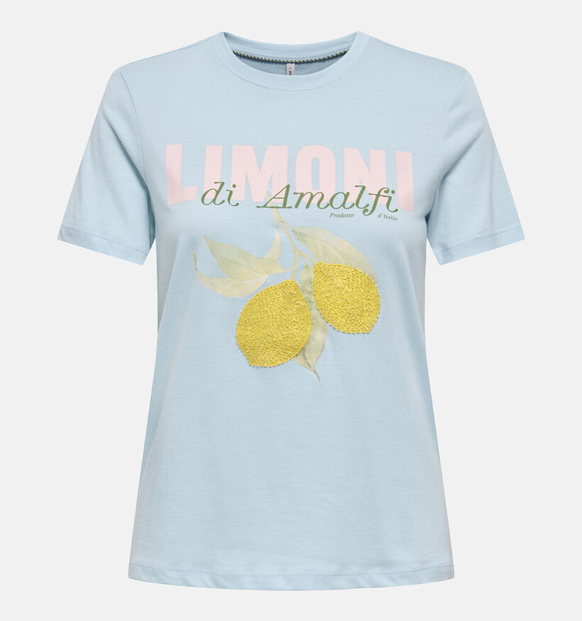 ONLY Carkita Pearl Blauwe T-shirt voor dames (375073)