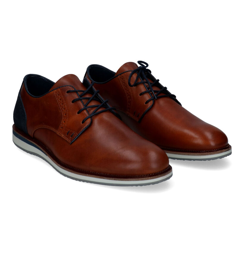 Bullboxer Cognac Veterschoenen in leer (310344)
