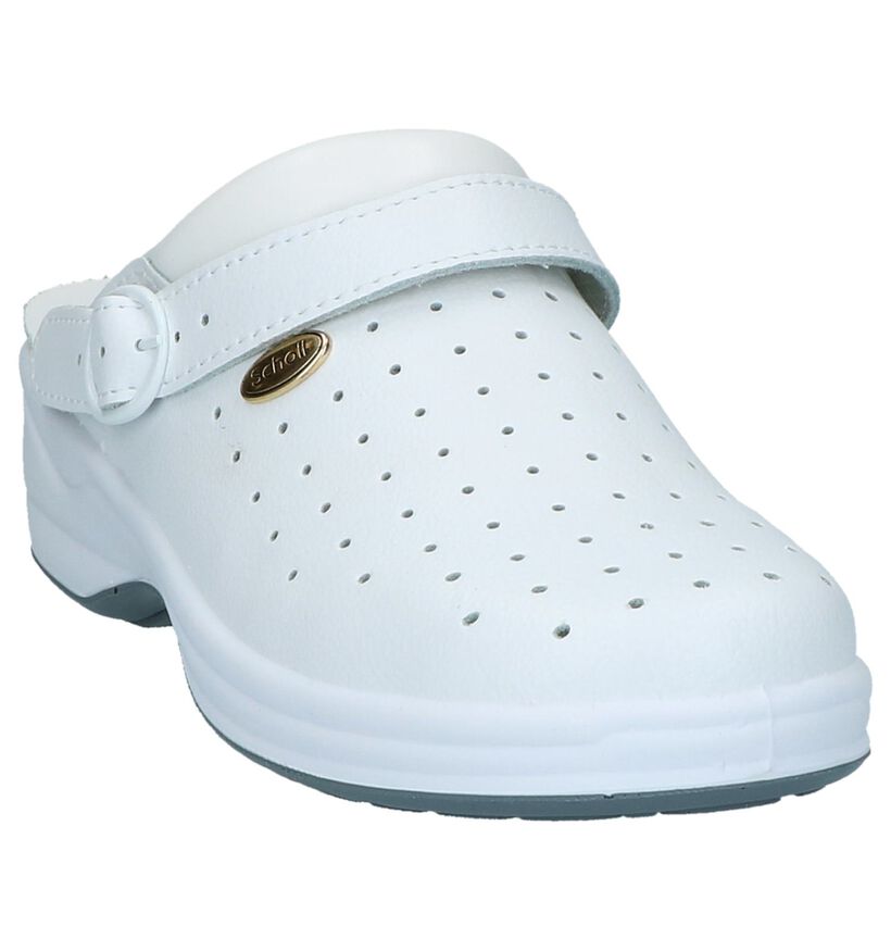 Scholl New Bonus Witte Slippers, , pdp